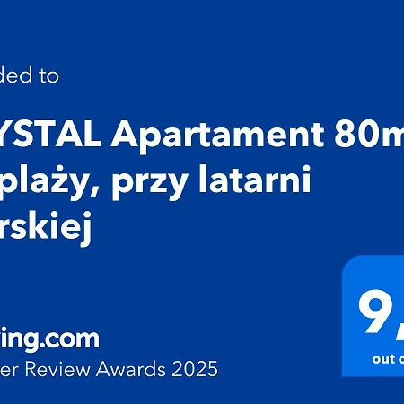 Crystal 80m Od Plazy, Przy Latarni Morskiej Apartmán